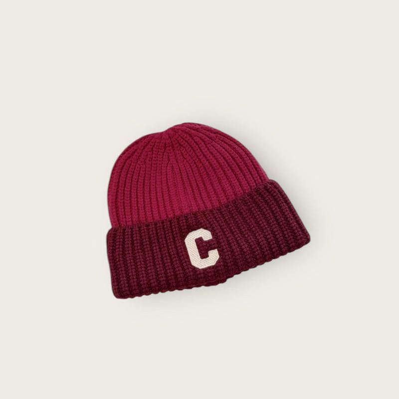 Dudie - Korean Children Fashion - #Kfashion4kids - C Two Tone Beanie - 7