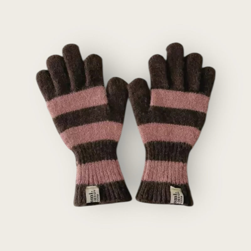 Dudie - Korean Children Fashion - #kidzfashiontrend - Striped Gloves - 4