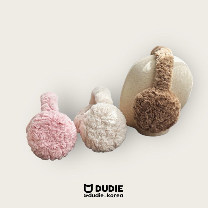 Dudie - Korean Children Fashion - #Kfashion4kids - Fuzzy Ear Muff Muffler
