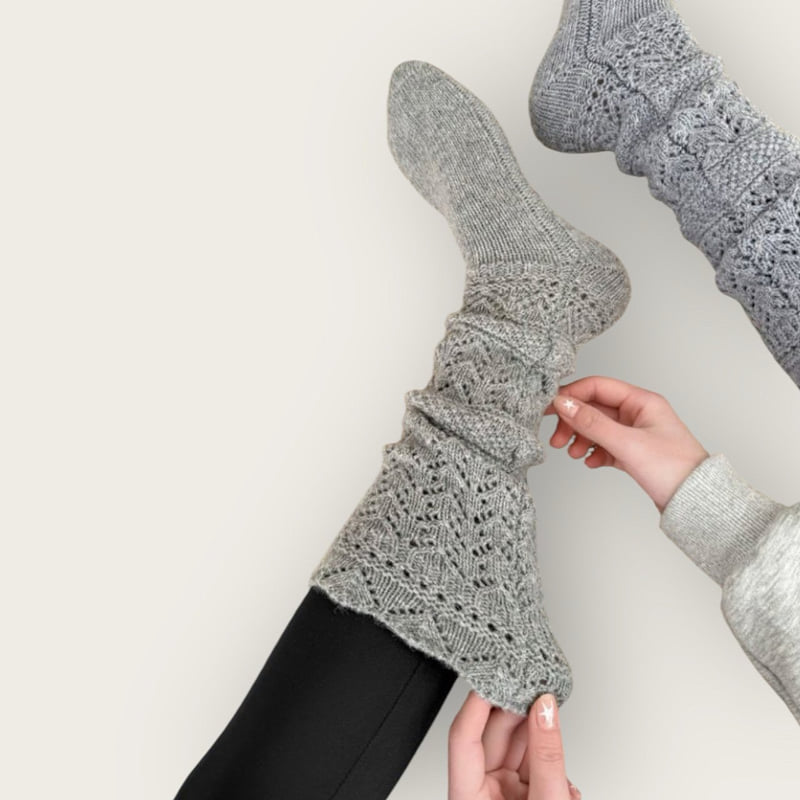 Dudie - Korean Children Fashion - #Kfashion4kids - Knit Leg Warm Socks - 11