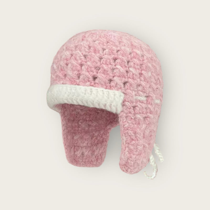 Dudie - Korean Children Fashion - #Kfashion4kids - Two Tone Ear Flap Beanie - 5