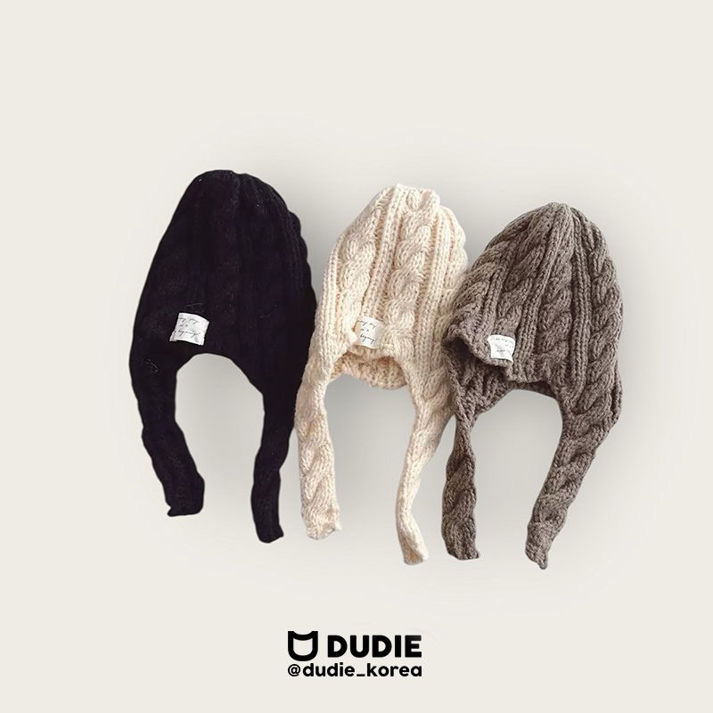 Dudie - Korean Children Fashion - #childofig - Cable Knit Beanie