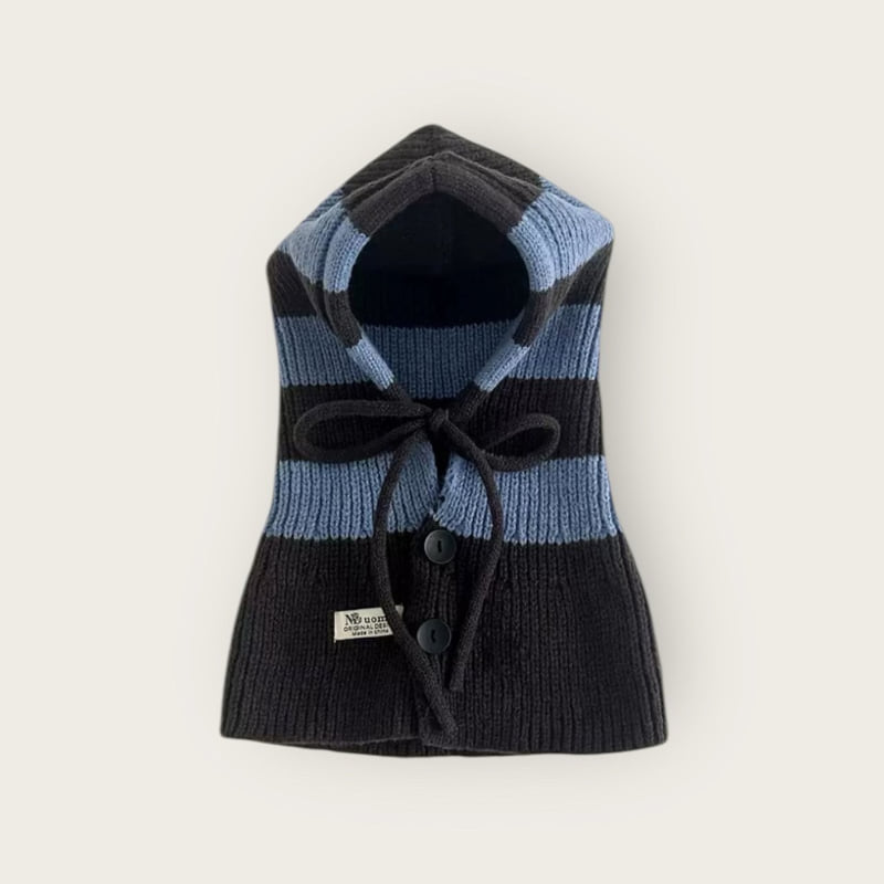 Dudie - Korean Children Fashion - #childofig - Striped Balaclava - 9
