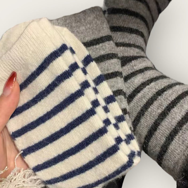 Dudie - Korean Children Fashion - #childofig - Cozy Stripe Set (set of 4) - 7
