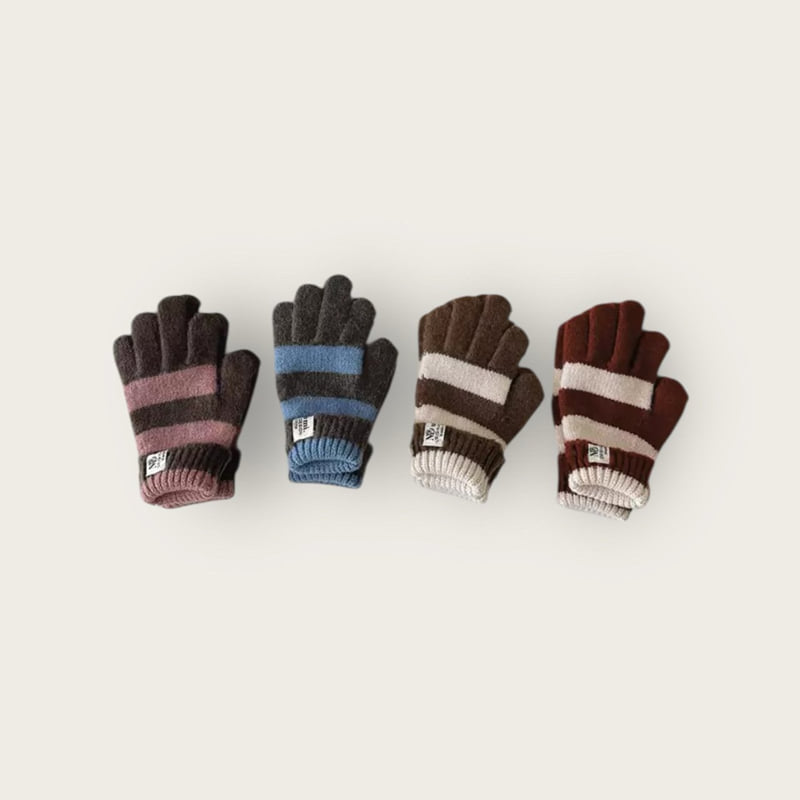 Dudie - Korean Children Fashion - #childrensboutique - Striped Gloves - 11