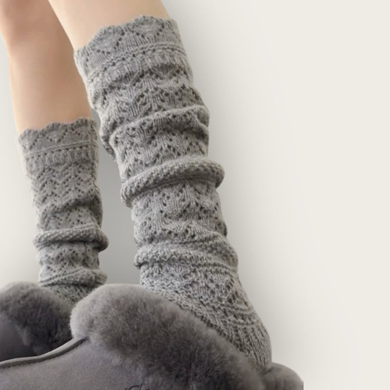 Dudie - Korean Children Fashion - #childofig - Knit Leg Warm Socks - 4