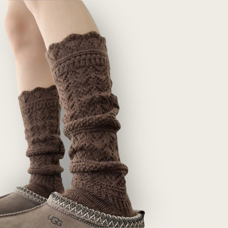 Dudie - Korean Children Fashion - #designkidswear - Knit Leg Warm Socks - 5