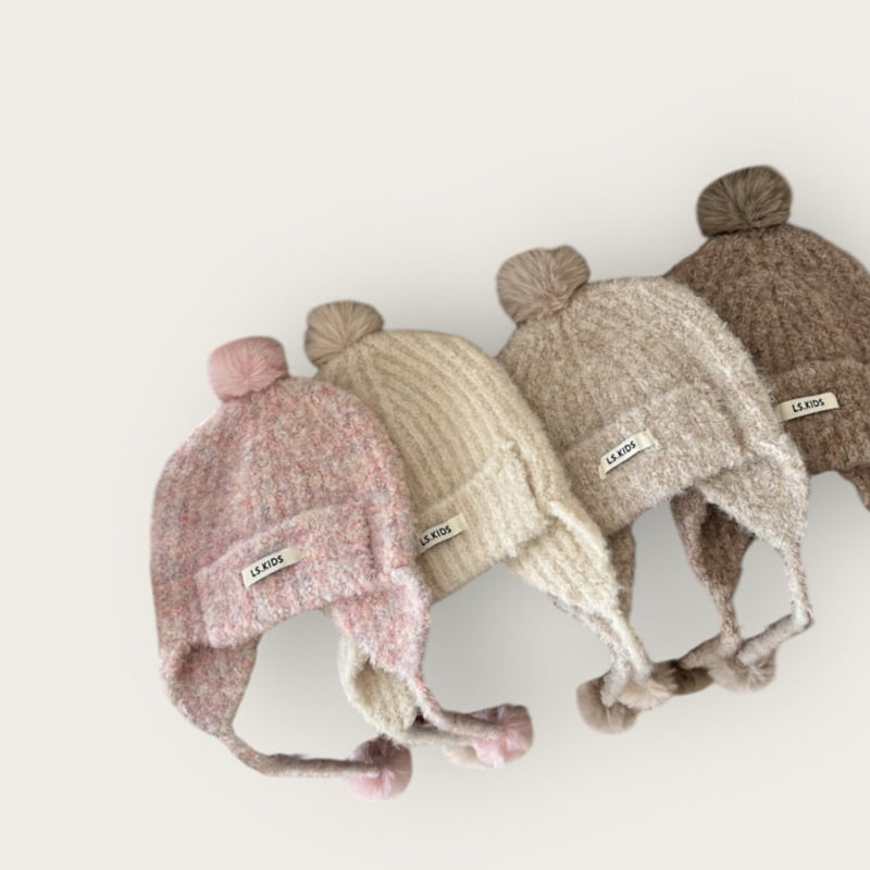 Dudie - Korean Children Fashion - #designkidswear - Patel Pompom Beanie - 8