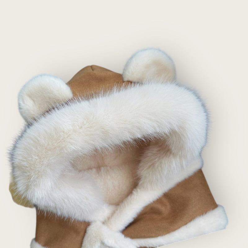 Dudie - Korean Children Fashion - #kidsshorts - Moose Bear Balaclava - 7