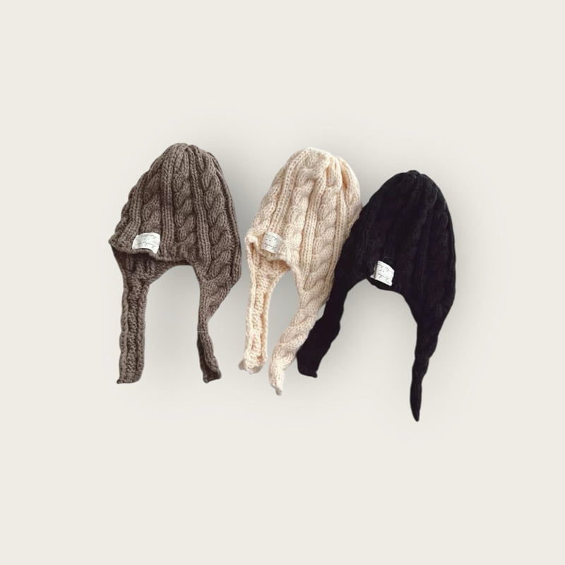 Dudie - Korean Children Fashion - #kidsstore - Cable Knit Beanie - 7
