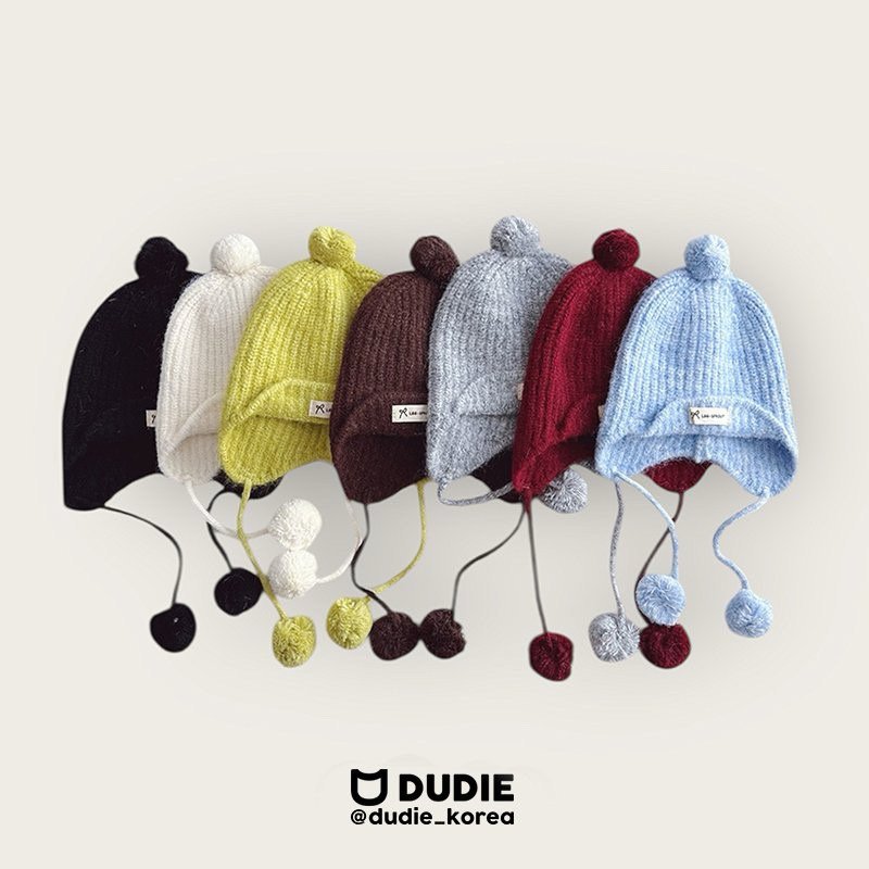 Dudie - Korean Children Fashion - #kidsstore - LGG Pompom Beanie