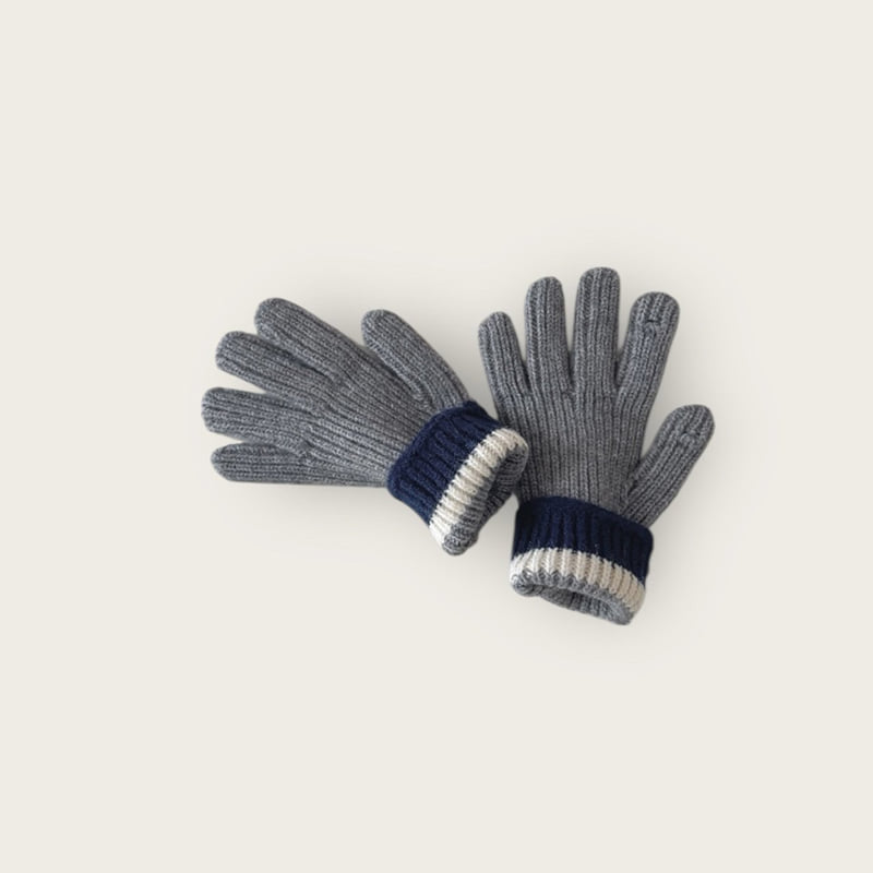 Dudie - Korean Children Fashion - #kidzfashiontrend - Two Line Gloves - 12