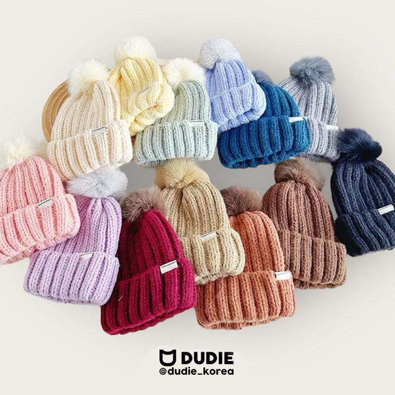 Dudie - Korean Children Fashion - #kidzfashiontrend - Mink Beanie