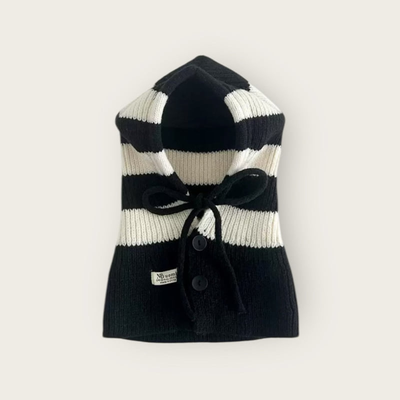 Dudie - Korean Children Fashion - #Kfashion4kids - Striped Balaclava - 4