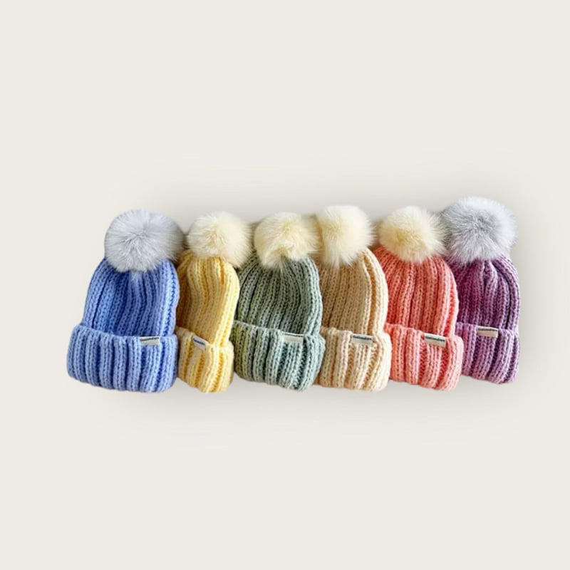 Dudie - Korean Children Fashion - #littlefashionista - Mink Beanie - 3