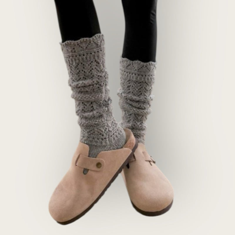 Dudie - Korean Children Fashion - #littlefashionista - Knit Leg Warm Socks - 12