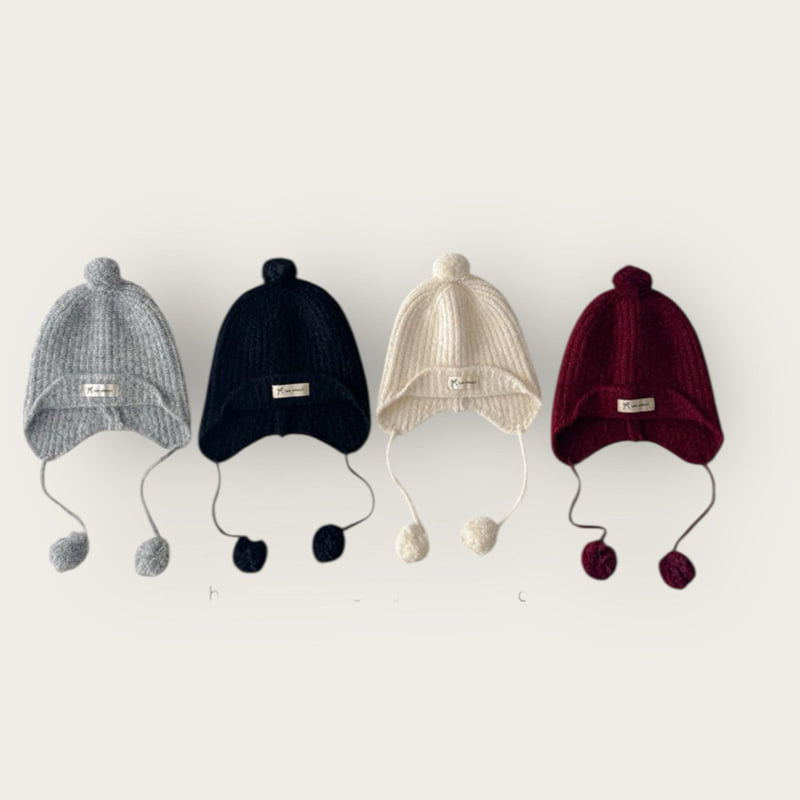Dudie - Korean Children Fashion - #Kfashion4kids - LGG Pompom Beanie - 4