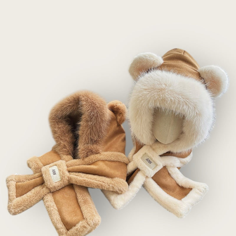 Dudie - Korean Children Fashion - #littlefashionista - Moose Bear Balaclava - 11