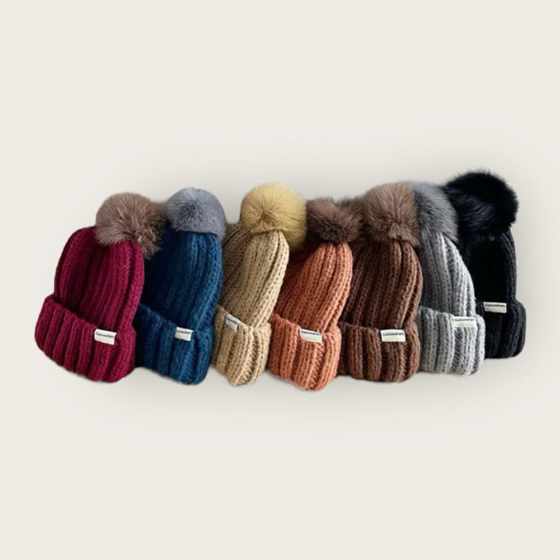 Dudie - Korean Children Fashion - #littlefashionista - Mink Beanie - 4