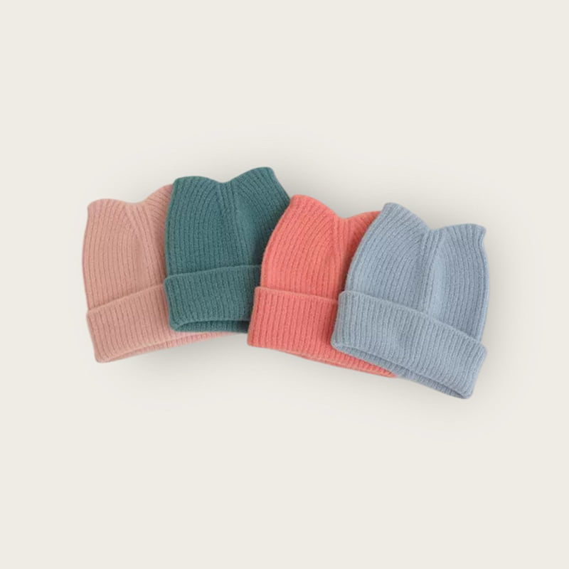 Dudie - Korean Children Fashion - #minifashionista - Cash Cat Beanie - 2