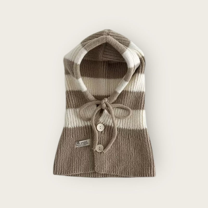 Dudie - Korean Children Fashion - #minifashionista - Striped Balaclava - 6