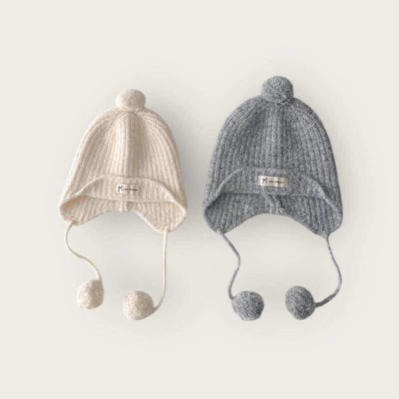 Dudie - Korean Children Fashion - #minifashionista - LGG Pompom Beanie - 6