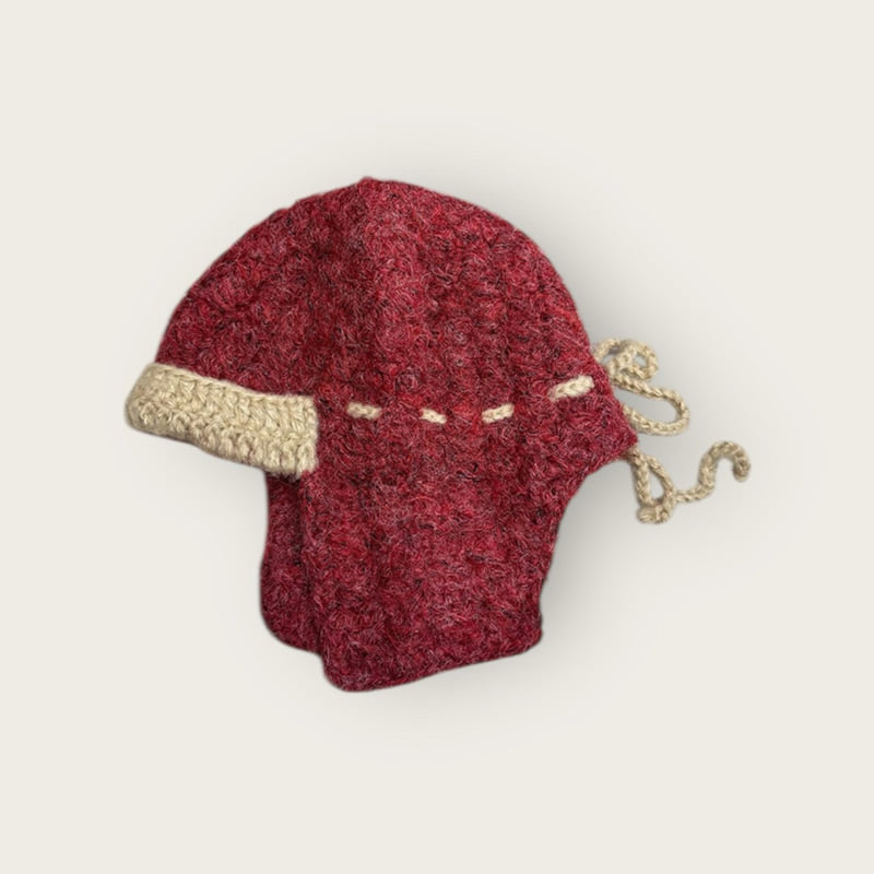 Dudie - Korean Children Fashion - #minifashionista - Two Tone Ear Flap Beanie - 8