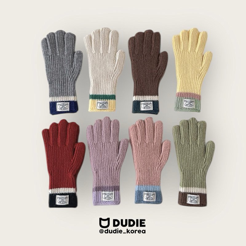 Dudie - Korean Children Fashion - #prettylittlegirls - Two Line Gloves