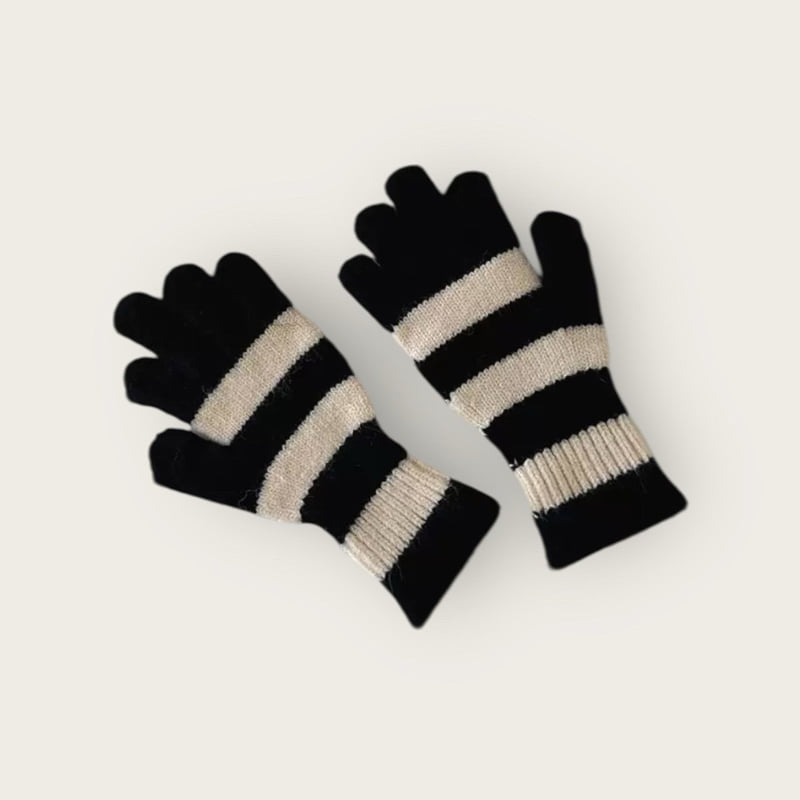 Dudie - Korean Children Fashion - #prettylittlegirls - Striped Gloves - 8