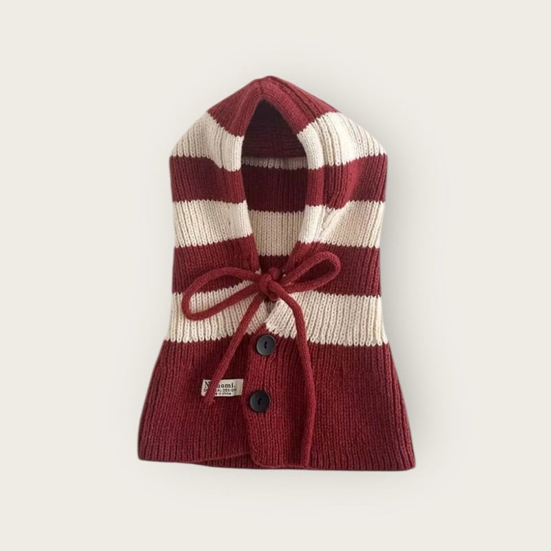 Dudie - Korean Children Fashion - #prettylittlegirls - Striped Balaclava - 7