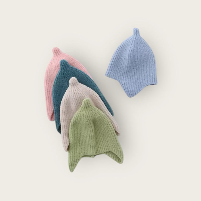 Dudie - Korean Children Fashion - #toddlerclothing - Horn Flap Beanie - 2
