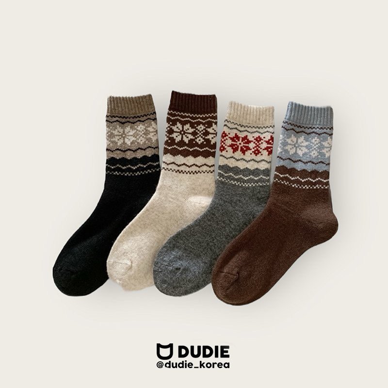 Dudie - Korean Women Fashion - #womensfashion - Snowflake Set (set of 4)