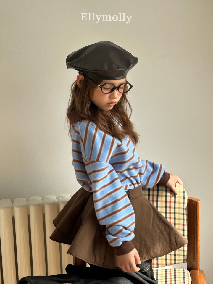Ellymolly - Korean Children Fashion - #Kfashion4kids - Pompom Snow Collar Tee - 9