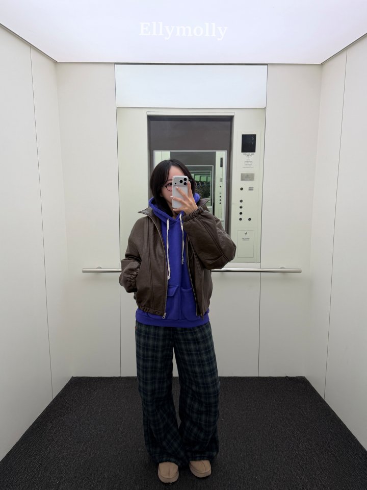 Ellymolly - Korean Children Fashion - #Kfashion4kids - Teddy Check Pants - 8