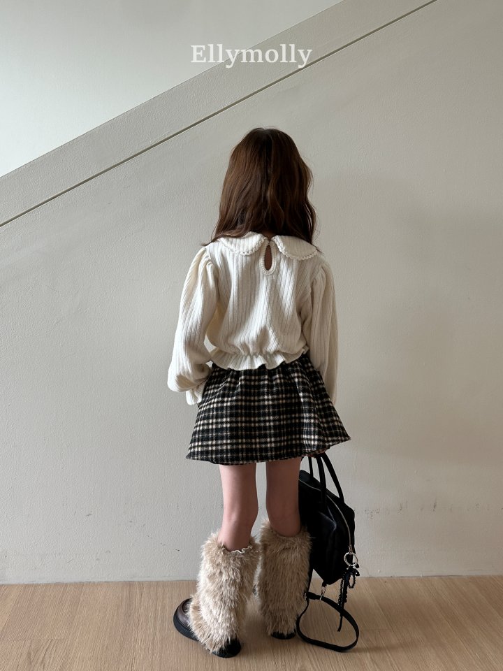 Ellymolly - Korean Children Fashion - #Kfashion4kids - Honey Round Collar Blouse - 9