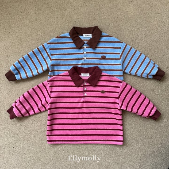 Ellymolly - Korean Children Fashion - #childofig - Pompom Snow Collar Tee