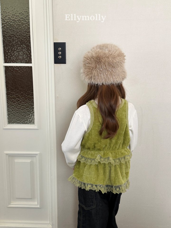 Ellymolly - Korean Children Fashion - #childofig - Blooming Knit Vest - 7