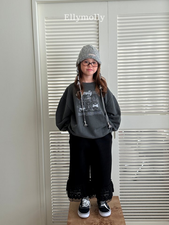Ellymolly - Korean Children Fashion - #childofig - Creamy Lace Pants - 5