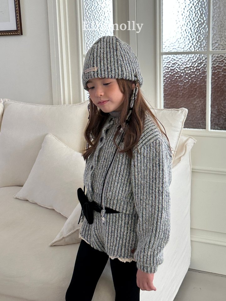 Ellymolly - Korean Children Fashion - #childofig - Muffin Wool Cardigan - 3
