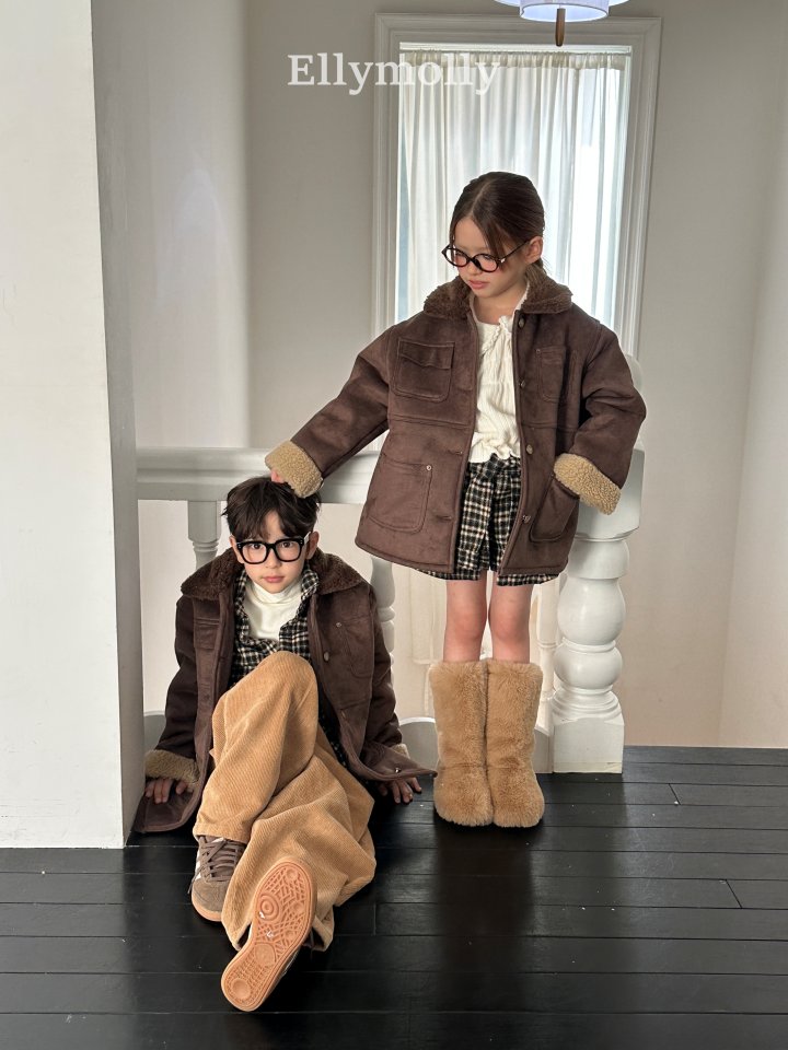 Ellymolly - Korean Children Fashion - #childofig - Soft Two Tone Mustang Jacket (Junior) - 8