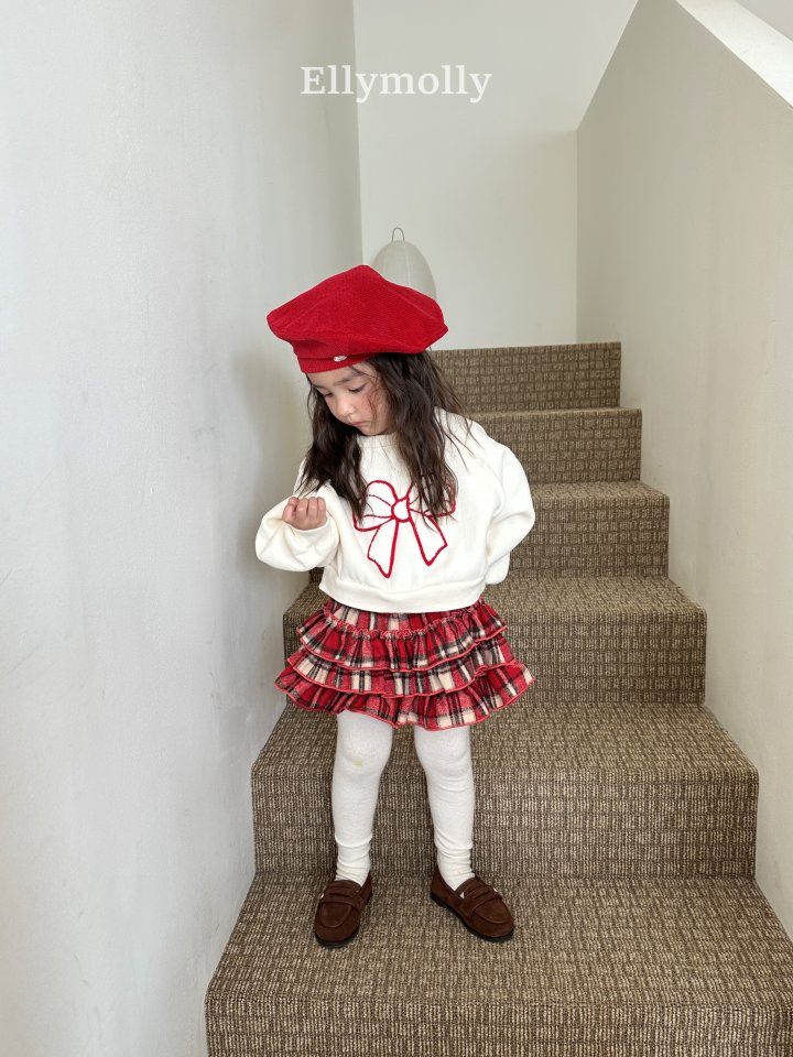 Ellymolly - Korean Children Fashion - #childofig - Ribbon Boucle Sweatshirt - 7