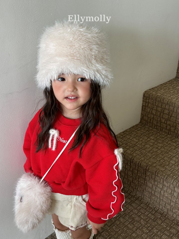 Ellymolly - Korean Children Fashion - #childofig - Double Bow Crop Sweatshirt - 5