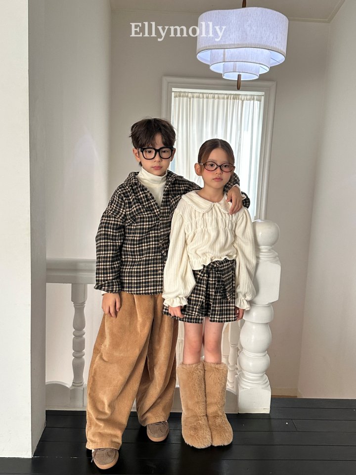 Ellymolly - Korean Children Fashion - #childofig - Merry Check Shirt - 11