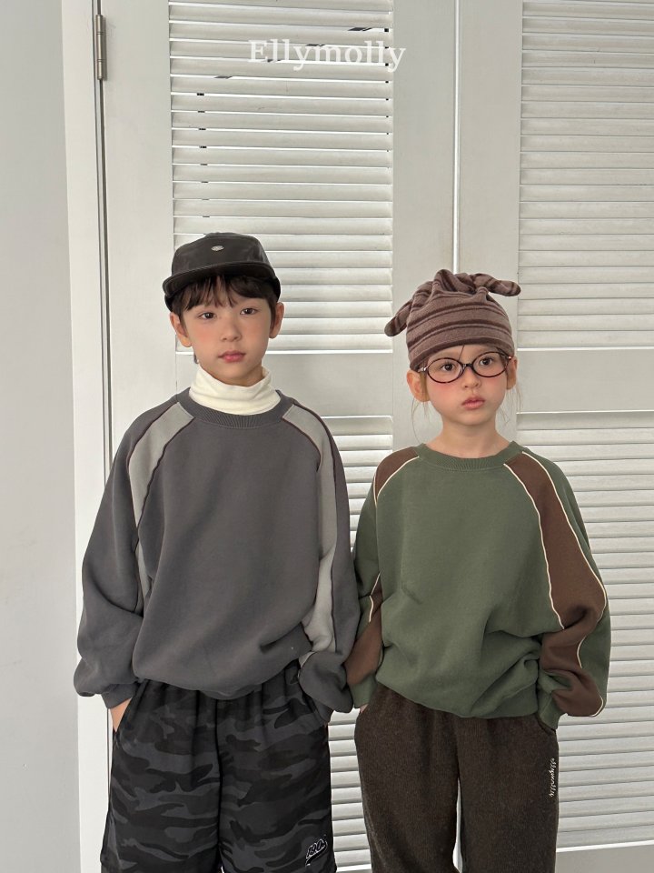 Ellymolly - Korean Children Fashion - #childofig - Triple Line Sweatshirt - 7