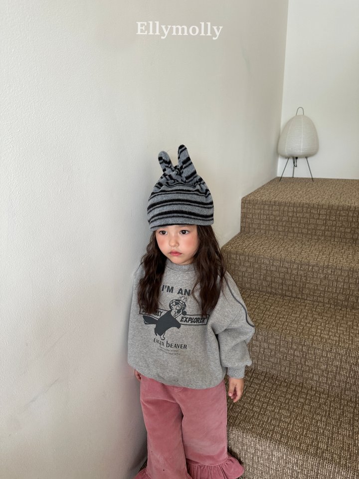 Ellymolly - Korean Children Fashion - #childofig - Crew Stripe Sweatshirt - 6