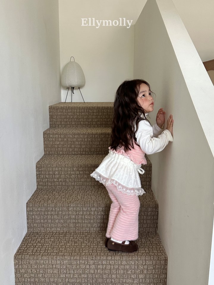 Ellymolly - Korean Children Fashion - #childrensboutique - Blooming Knit Skirt - 6