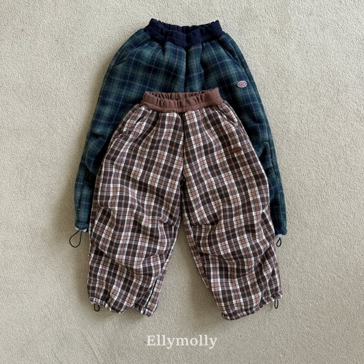 Ellymolly - Korean Children Fashion - #childrensboutique - Teddy Check Pants