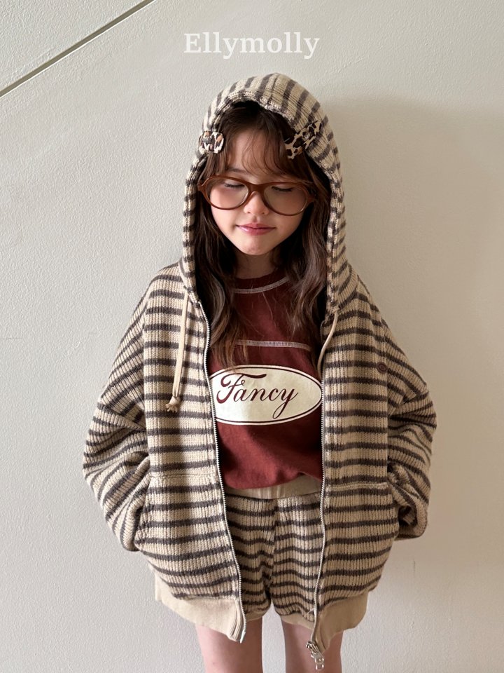 Ellymolly - Korean Children Fashion - #childrensboutique - Wooly Stripe Shorts - 11