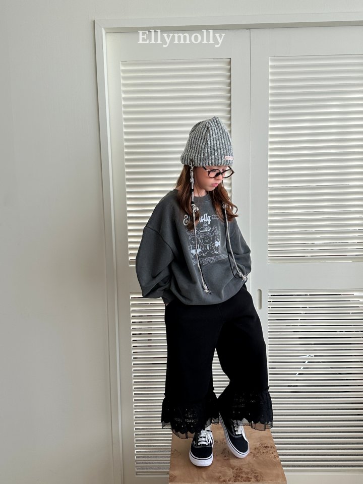 Ellymolly - Korean Children Fashion - #childrensboutique - Creamy Lace Pants - 6