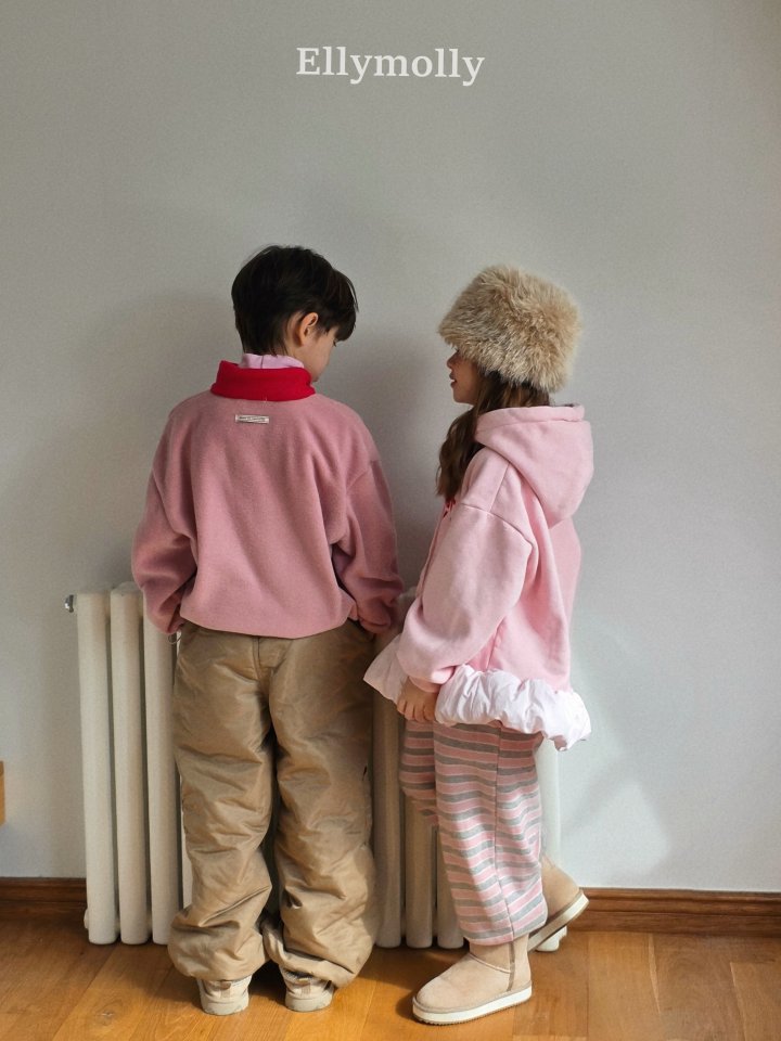 Ellymolly - Korean Children Fashion - #childrensboutique - Gray Heart Jogger Pants - 10